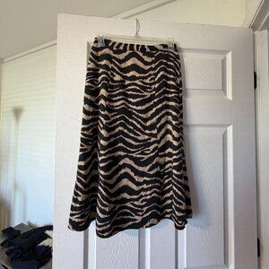 Gianni Bini Tiger Print Midi Skirt